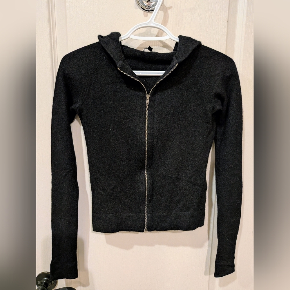 Theory Black Wool Blend Sweater